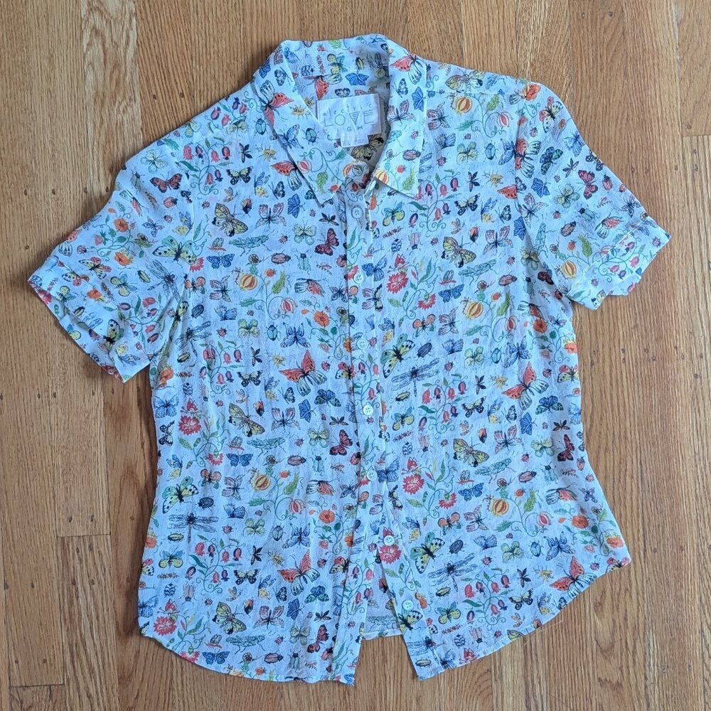 Electric Love Light Silk Entomology Blouse